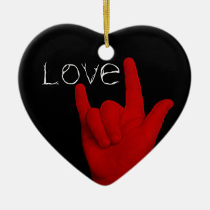 LIEBE KERAMIK ORNAMENT