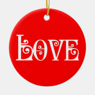 LIEBE KERAMIK ORNAMENT