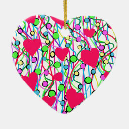 Liebe Keramikornament