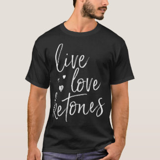 Liebe Ketone Keto Ketogenese Low Carb T-Shirt
