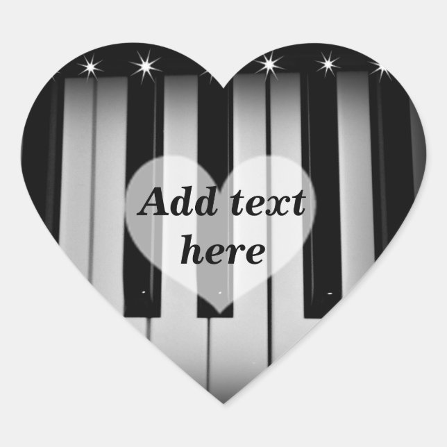 Liebe Keys_ Herz-Aufkleber (Vorderseite)