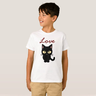 Liebe Kid Child Cat Design T - Shirt
