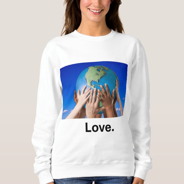 Liebe Kinder Hände Sweatshirt (Vorderseite)
