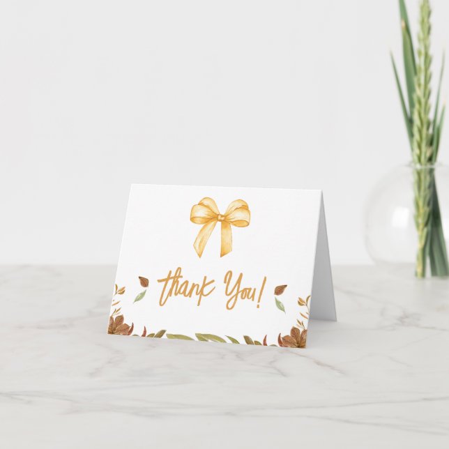 Liebe Kinderdusche Danke Karte fallen (Vorderseite)