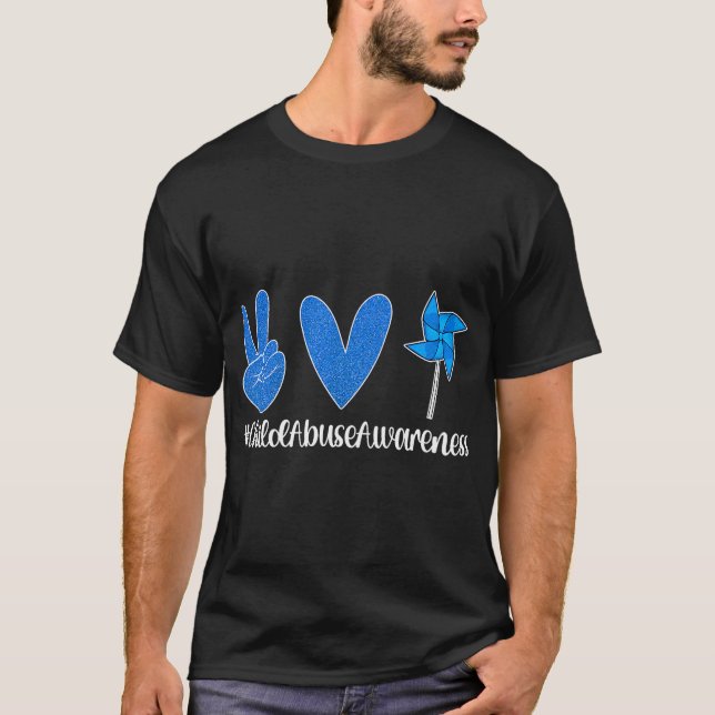 Liebe Kindermissbrauchsverhütung Monat T-Shirt (Vorderseite)