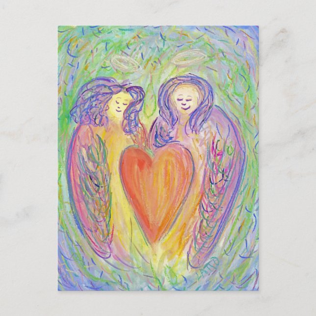 Liebe Kindness Guardian Angelo Delea Postkarte (Vorderseite)