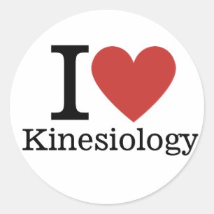 ❤️ Liebe Kinesiologie für Studierende/Fakultät Runder Aufkleber