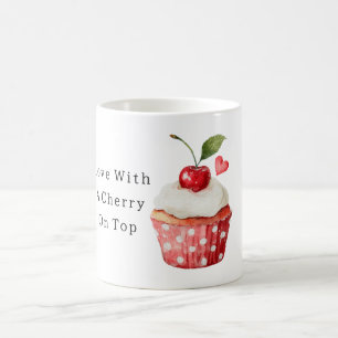 Liebe Kirsche Oben Valentinstag Kaffeetasse