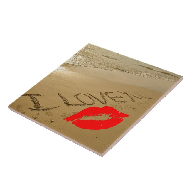 Liebe Kiss Beach Hochzeit romantisches Schicksal Fliese (Seite)