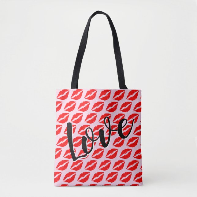 Liebe & Kisses Tasche (Vorderseite)