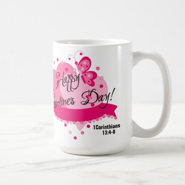 Liebe - klassische weiße Tasse (Rechts)