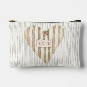 Liebe Klassischer shabby chic Herz Linien und Stre Zubehörtasche