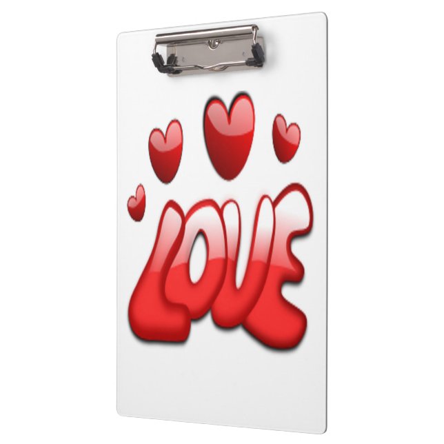 LIEBE KLEMMBRETT (Links)