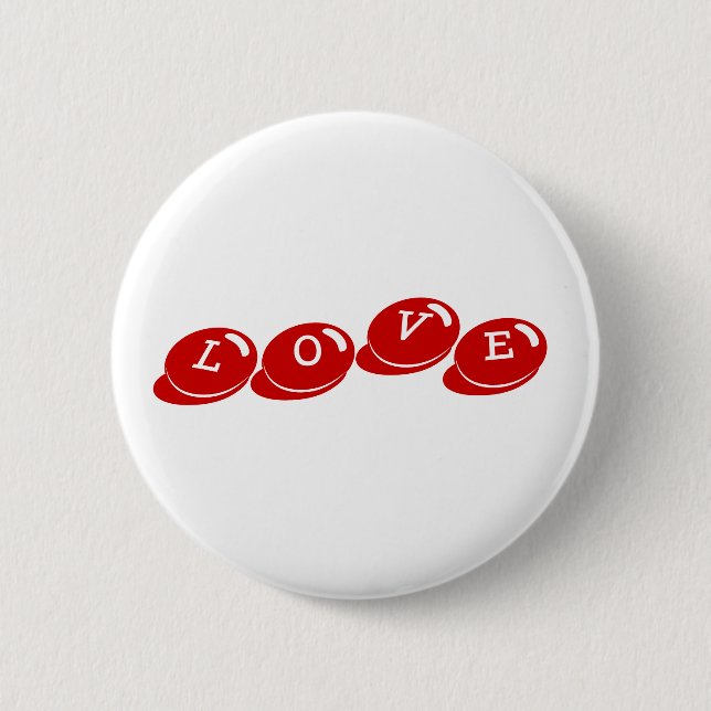 Liebe-Knopf-Abzeichen Button (Vorderseite)