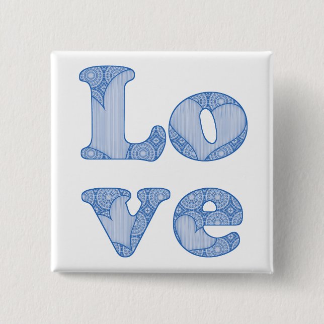 Liebe - Knopf Button (Vorderseite)