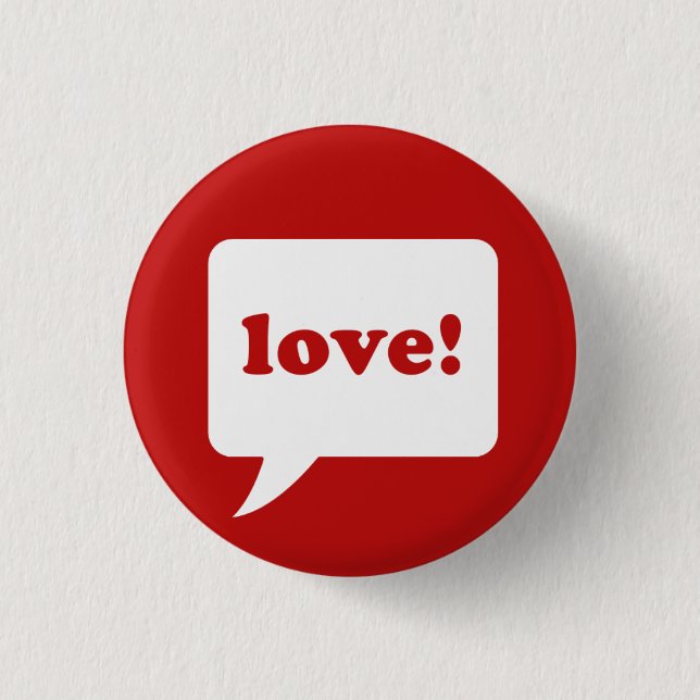 "Liebe!" Knopf Button (Vorderseite)
