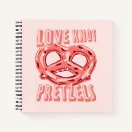 Liebe Knot Pretzel Notizbuch