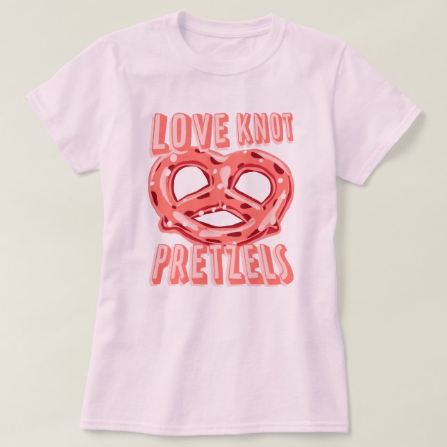 Liebe Knot Pretzel T-Shirt (Design vorne)