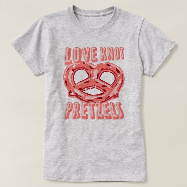 Liebe Knot Pretzel T-Shirt (Design vorne)