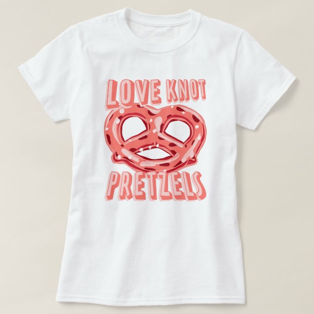 Liebe Knot Pretzel T-Shirt (Design vorne)