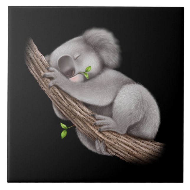 Liebe Koala Bears Classic Fliese (Vorderseite)