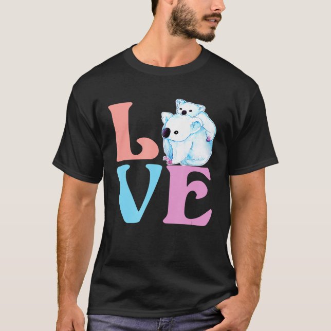 Liebe Koala Bears Niedlich für Koala Bear L T-Shirt (Vorderseite)