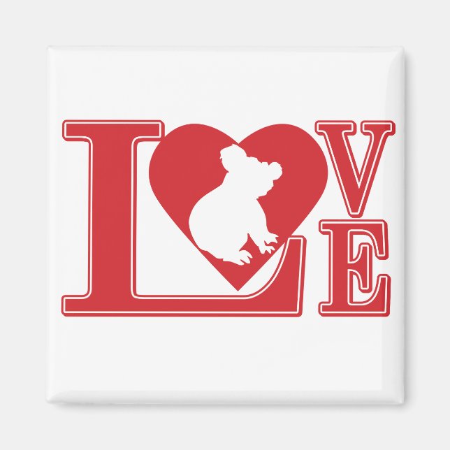 Liebe-Koala- Magnet (Vorne)