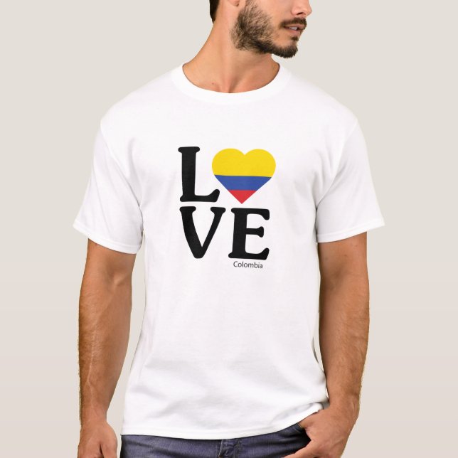 Liebe Kolumbien T-Shirt (Vorderseite)