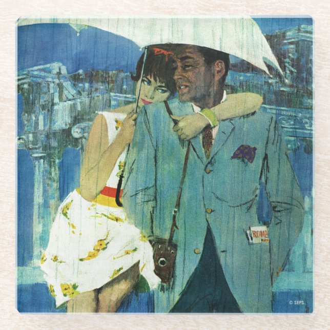 Liebe kommt an Miss Lucas Glasuntersetzer (Vorderseite)