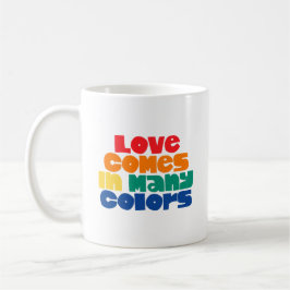 Liebe kommt in vielen Farben. Kaffeetasse
