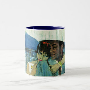 Liebe kommt zu Fräulein Lucas Zweifarbige Tasse
