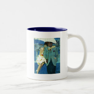 Liebe kommt zu Fräulein Lucas Zweifarbige Tasse