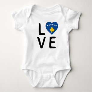 Liebe - Kosovo-Flagge Baby Strampler