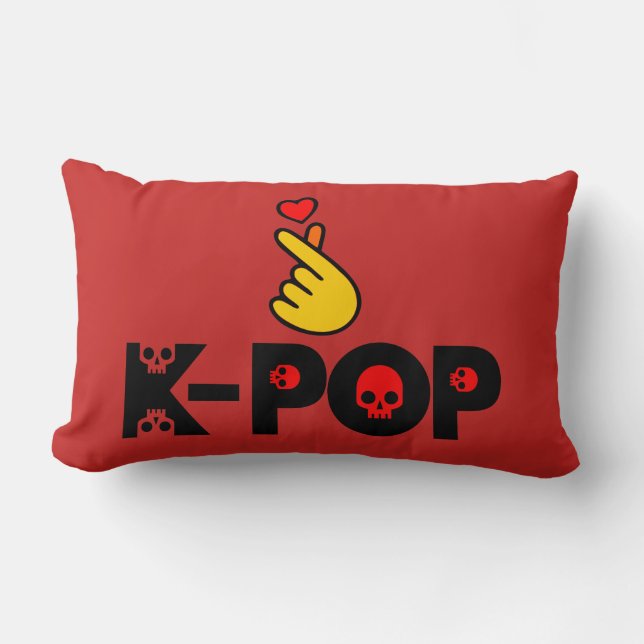 Liebe KPop Fabulous Soft and Wrinkle free Lendenkissen (Vorderseite)