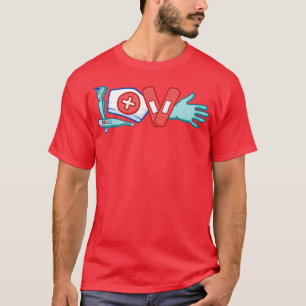 Liebe Krankenschwester Erste Hilfe Arzt T-Shirt