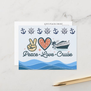 Liebe Kreuzfahrt Postkarte
