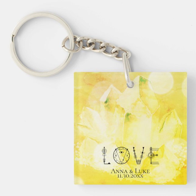 *~* "LIEBE" Kristalle SWAG Ereignis-Hochzeiten Schlüsselanhänger (Vorderseite)