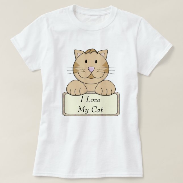 Liebe KRW I meine Katze T-Shirt (Design vorne)