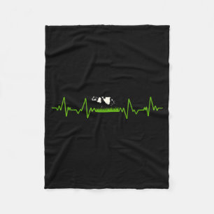 Liebe Kuh Ventil EKG Herzschlag Herz Patient Muh Fleecedecke