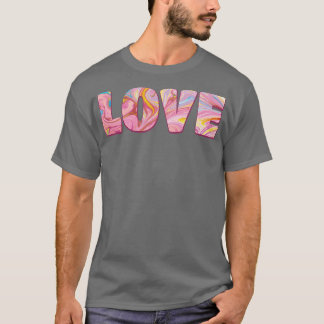 Liebe künstlerische Typografie T-Shirt
