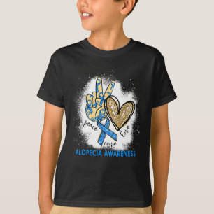 Liebe Kur gebleicht Alopezie Bewusstsein T-Shirt