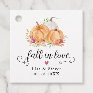 Liebe-Kürbis-Hochzeit Geschenkanhänger