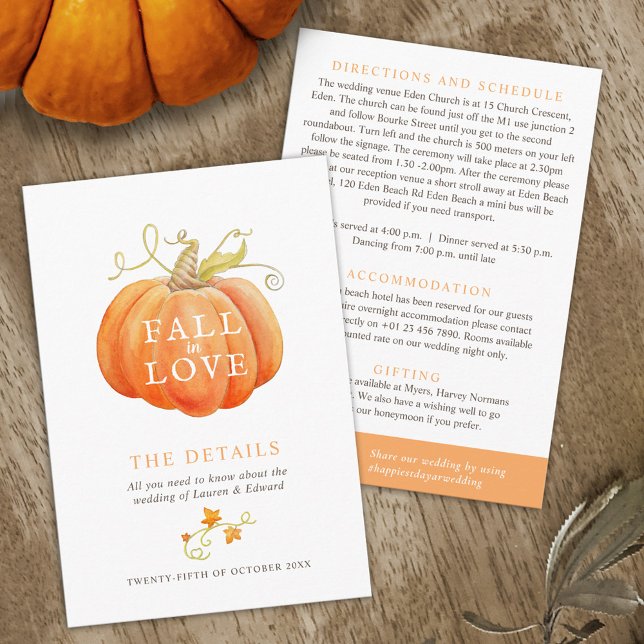 Liebe Kürbis Wasserfarbenprägung Begleitkarte (Von Creator hochgeladen)