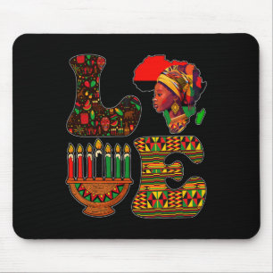 Liebe Kwanzaa Kinara Principles Candles Pan Africa Mousepad