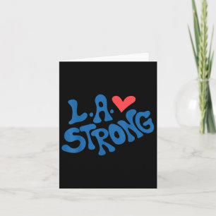 Liebe La Heart Los Angeles Starke Unterstützung Karte