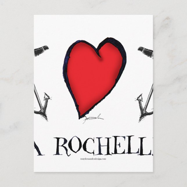 Liebe la rochelle postkarte (Vorderseite)