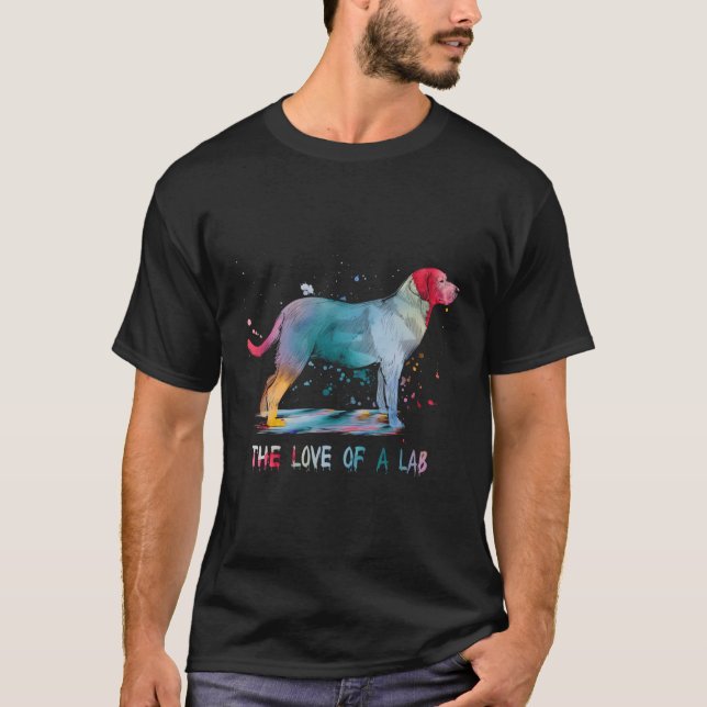Liebe Labrador, Gelb und Schokolade T-Shirt (Vorderseite)