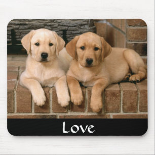 Liebe Labrador Retriever Welpen Mauspad