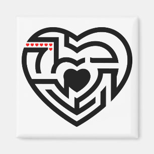 Liebe Labyrinth Magnet