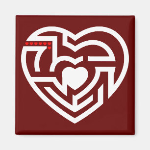 Liebe Labyrinth Magnet